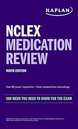NCLEX Medication Review 9th Edition