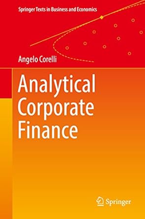 Analytical Corporate Finance