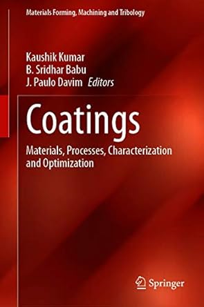 Coatings Materials Processes Characterization and Optimization