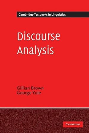 Discourse Analysis By Gillian Brown