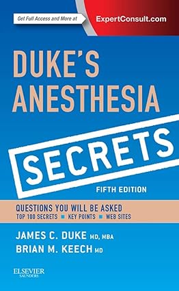 Dukes Anesthesia Secrets 5th Edition
