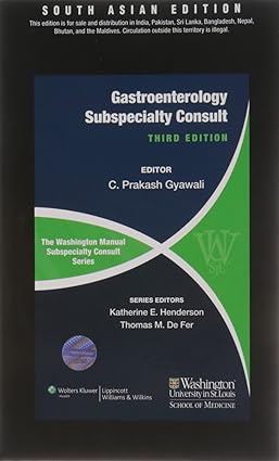 The Washington Manual Gastroenterology 3rd Edition