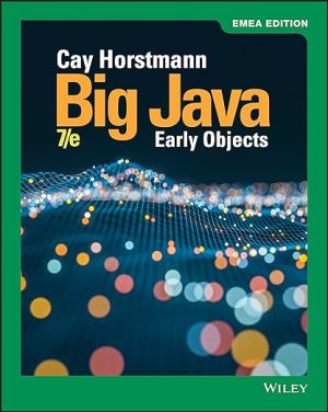 Big Java Early Objects 7th Edition