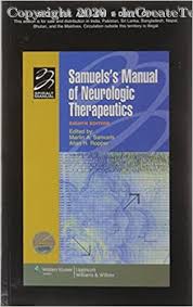 Samuels Manual of Neurologic Therapeutics 8th Edition