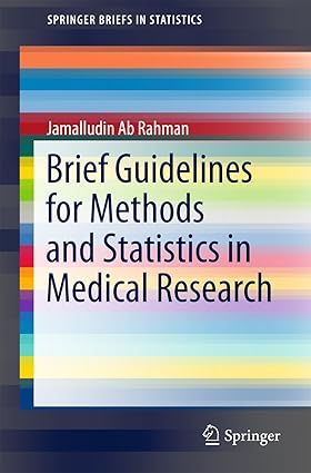 Brief Guidelines for Methods and Statistics in Medical Research