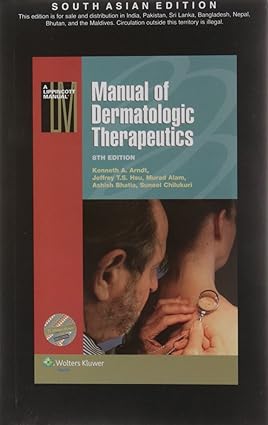 Washington Manual of Dermatologic Therapeutics 8th Edition
