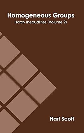 Homogeneous Groups Hardy Inequalities by Hart Scott