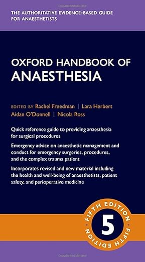 Oxford Handbook of Anaesthesia 5th Edition